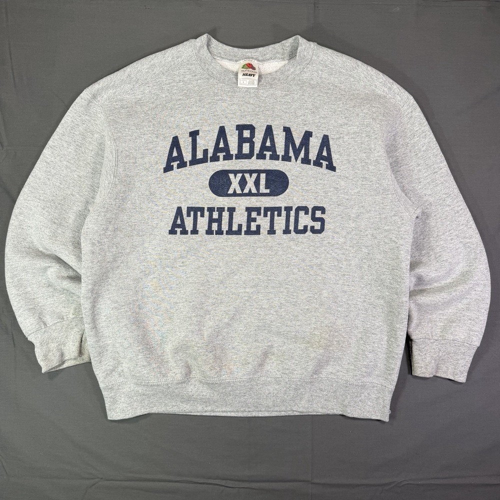 Vintage Alabama Crimson Tide Athletics Sweatshirt Size Large 90s Essentials Gray